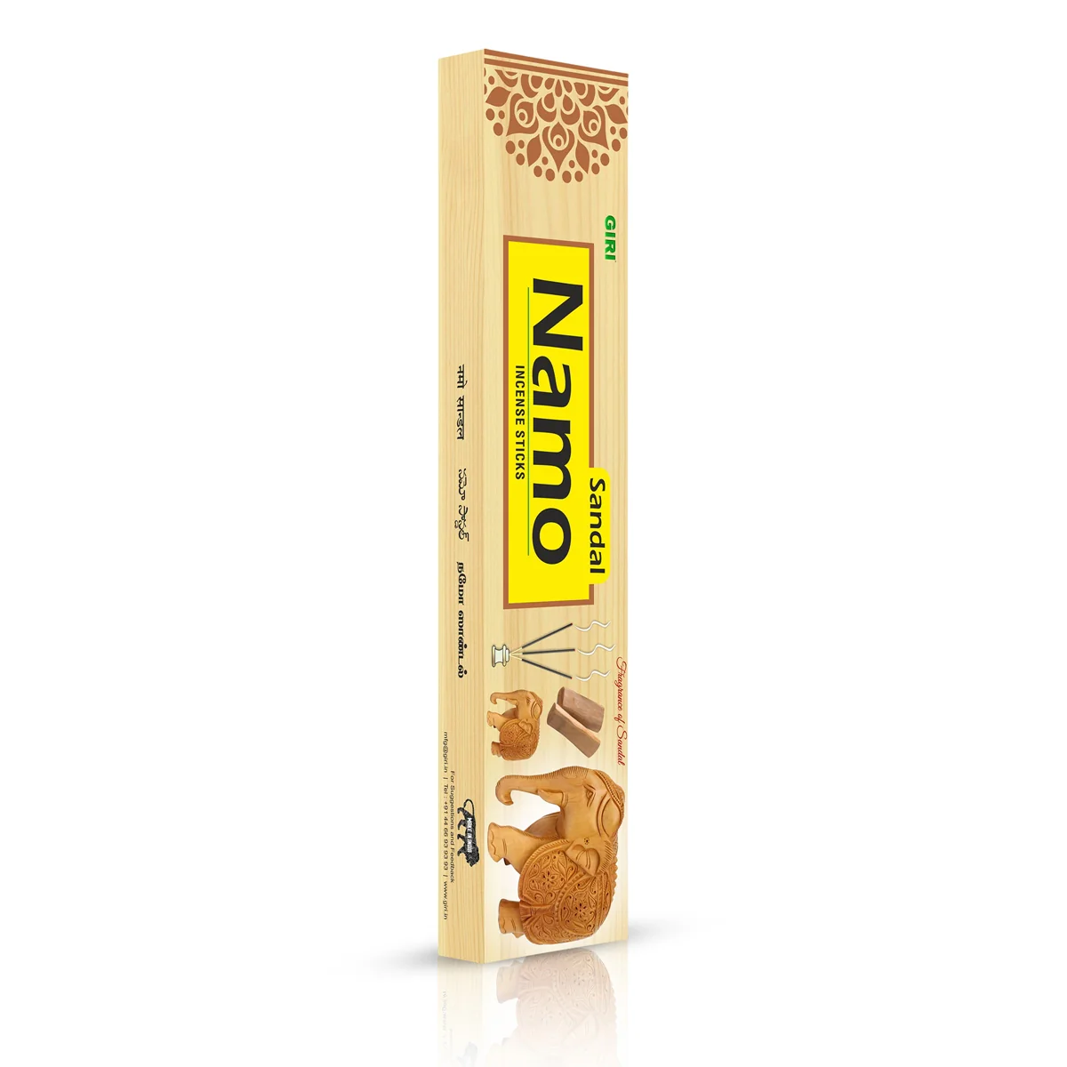 Giri Namo Sandal Incense Sticks - 50 Sticks | Agarbatti/ Agarbathi for Pooja - Image 3