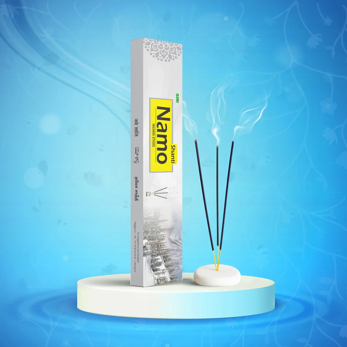 Giri Namo Shanthi Incense Sticks - 50 Sticks | Fresh Fragrance Agarbathi/ Agarbatti for Pooja - Image 5