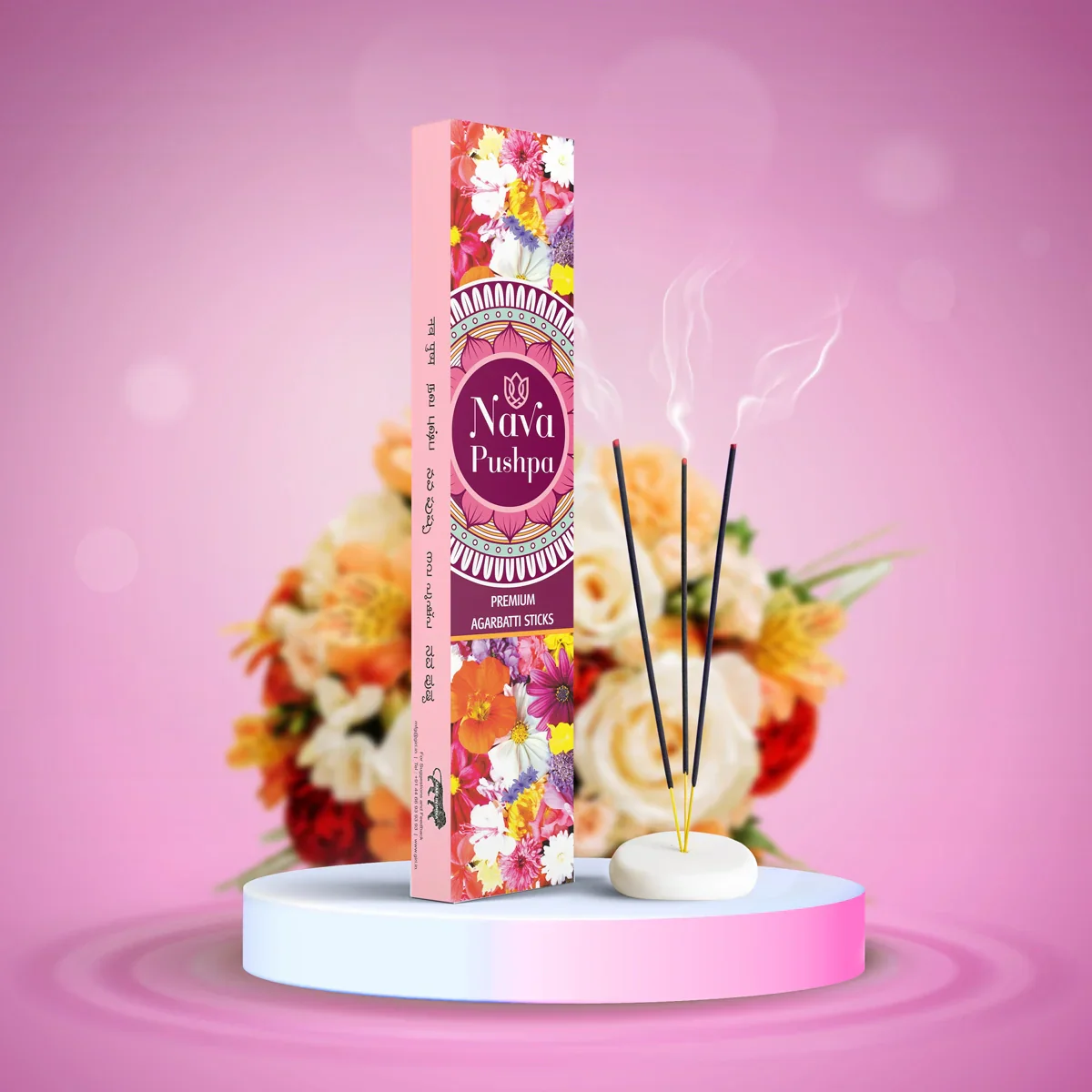 Giri Nava Pushpa Premium Agarbathi - 50 Gms | Incense Sticks/ Agarbatti for Pooja - Image 5