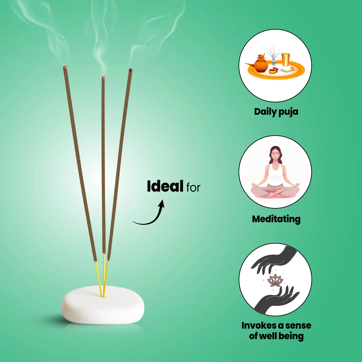 Giri Navamallika Premium Incense Sticks - 50 Gms | Agarbatti/ Fresh Fragrance Agarbathi for Pooja