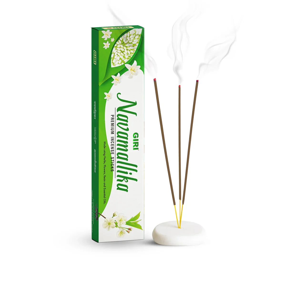 Giri Navamallika Premium Incense Sticks - 50 Gms | Agarbatti/ Fresh Fragrance Agarbathi for Pooja - Image 2