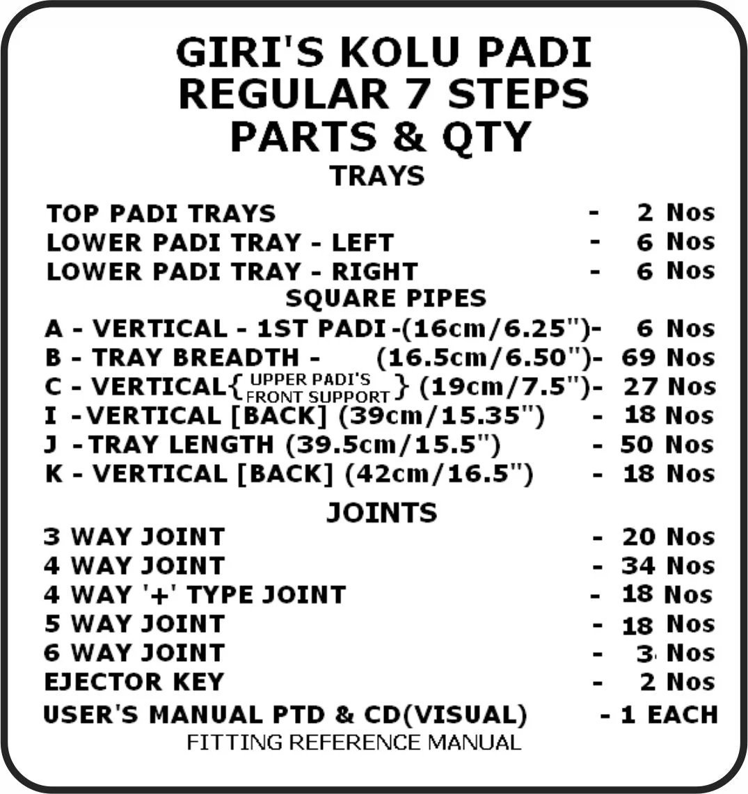 Giri Plastic Golu Padi - 7R | 7 Regular Golu Stand/ Multi Purpose Navratri Golu Rack/ 63 x 35 x 57 Inches - Image 3