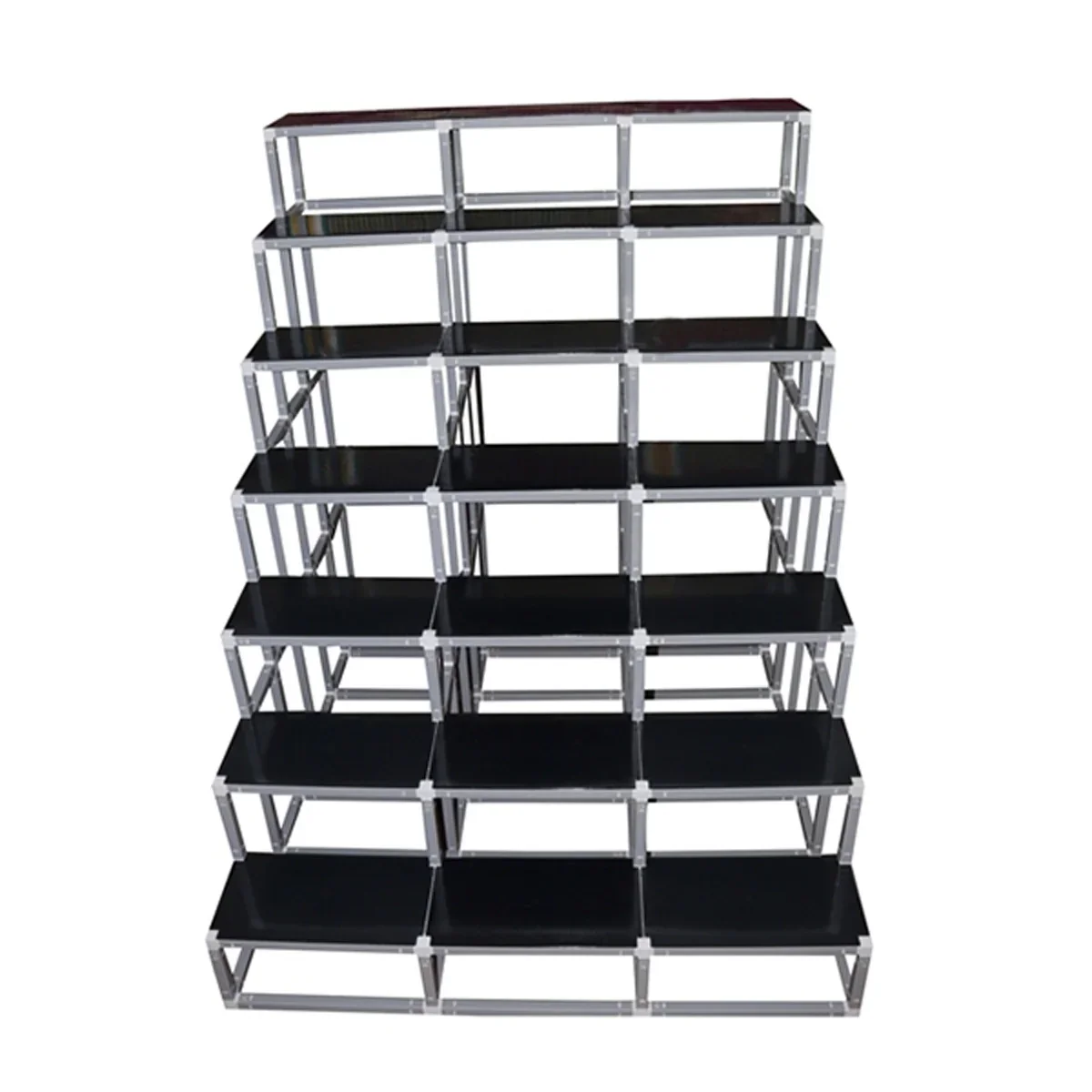 Giri Plastic Golu Padi - 7T | 7 Triple Golu Stand/ Multi Purpose Navratri Golu Rack/ 63 x 52 x 57 Inches - Image 4