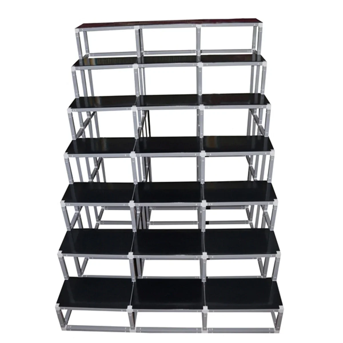 Giri Plastic Golu Padi - 7T | 7 Triple Golu Stand/ Multi Purpose Navratri Golu Rack/ 63 x 52 x 57 Inches - Image 5