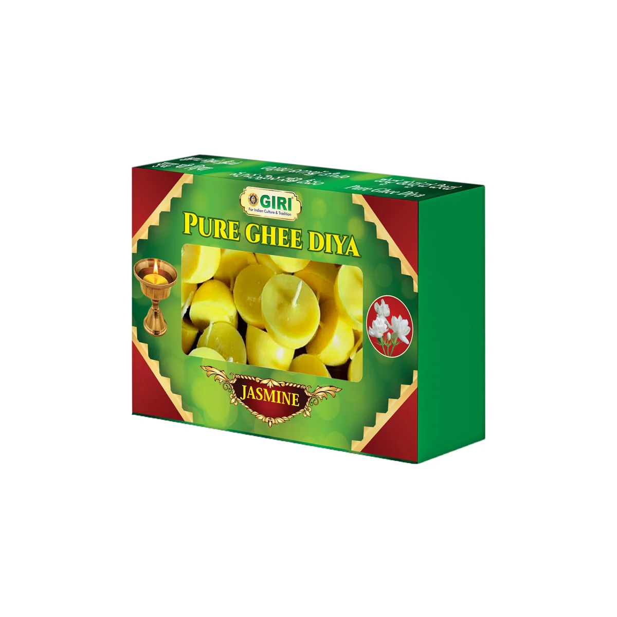 Giri Pure Jasmine Ghee Diya | Ghee Wicks/ Diya Batti/ Jyot Batti/ Ghee Cotton Wicks for Pooja - Image 3