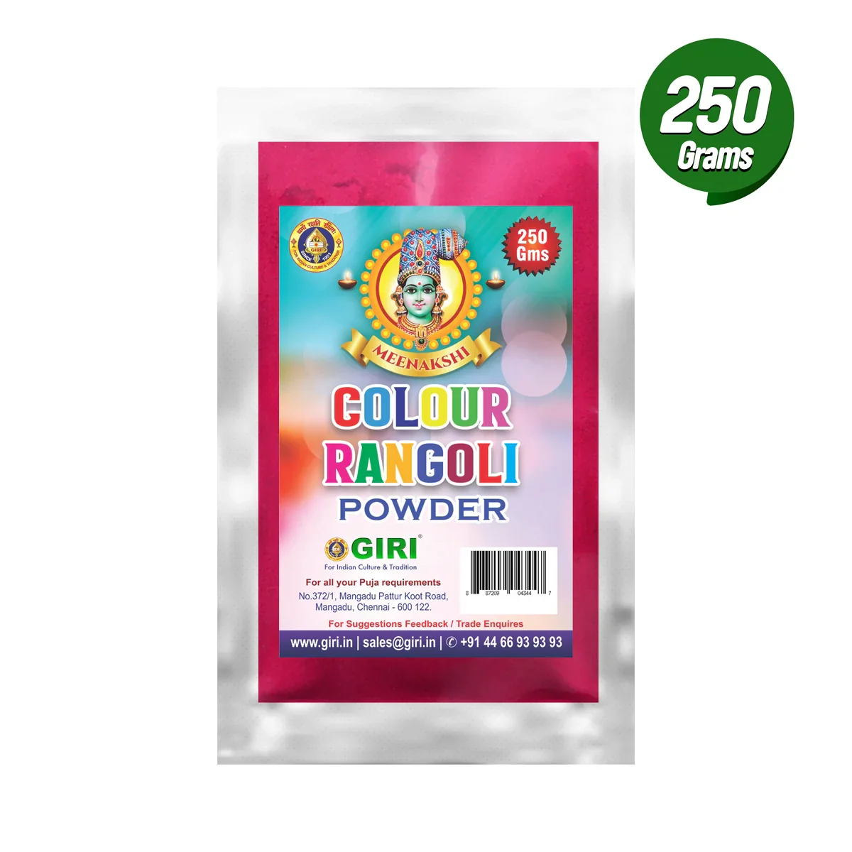 Giri Rangoli Powder - 250 Gms | Colour Kolam Powder/ Rangoli Colour Powder for Floor Decor - Image 3