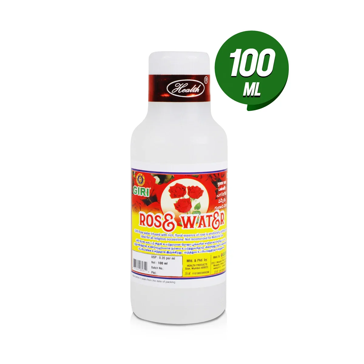 Giri Rose Water - 100 Ml | Gulab Rose Water/ Paneer for Pooja - Image 4