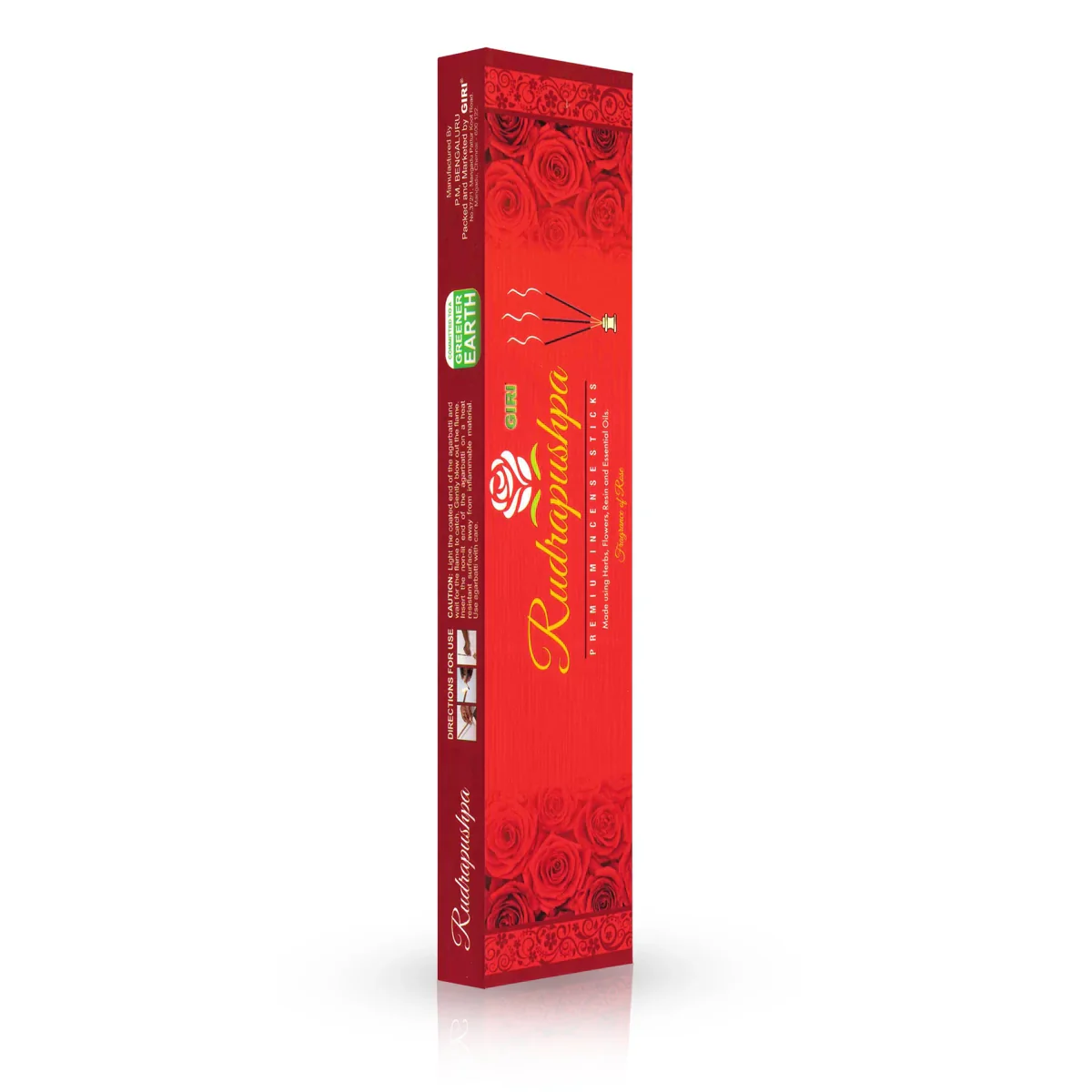 Giri Rudrapushpa Premium Incense Sticks - 50 Gms | Rose Fragrance Agarbatti/ Agarbathi for Pooja - Image 3