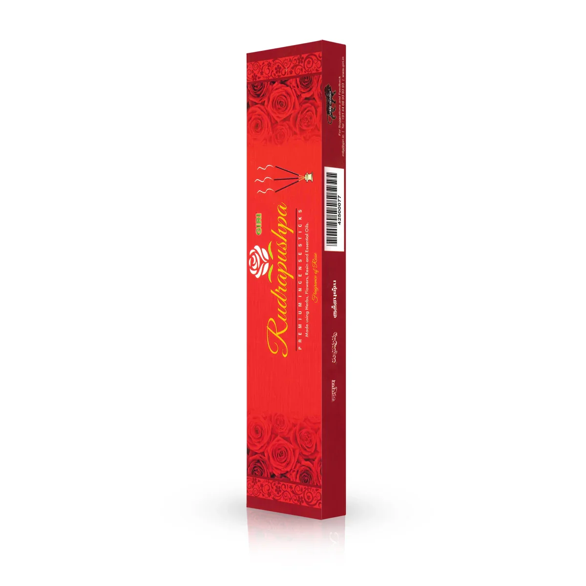 Giri Rudrapushpa Premium Incense Sticks - 50 Gms | Rose Fragrance Agarbatti/ Agarbathi for Pooja - Image 4