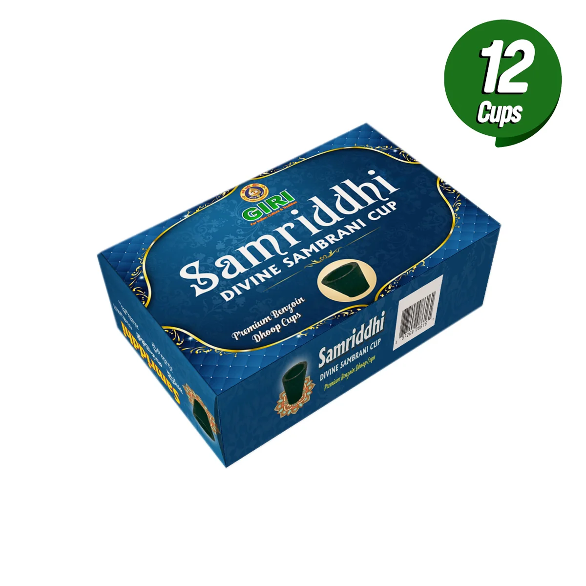 Giri Samriddhi Divine Sambrani - 12 Cups | Dhoop Cups/ Loban/ 12 Pcs/ Guggal for Pooja - Image 5