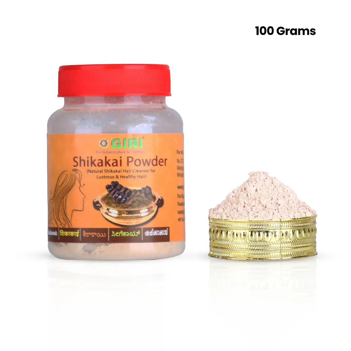 Giri Shikakai Powder - 100 Gms | Sevakai Powder/ Hair Cleanser/ Shikakai for Hair - Image 4