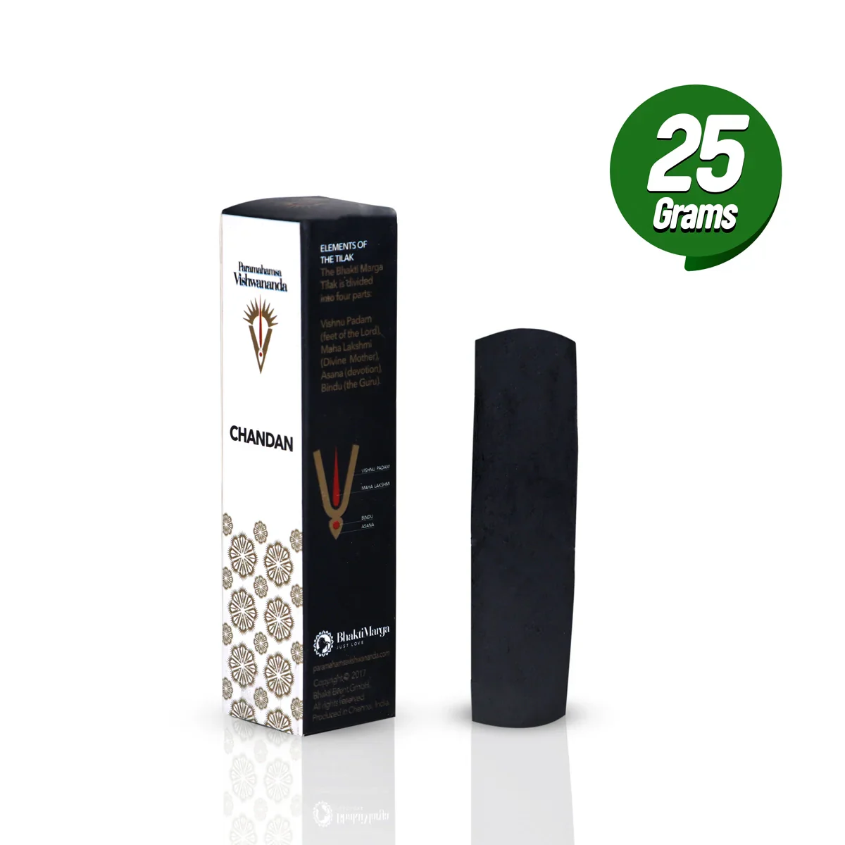 Giri Srichurnam - 25 Gms | Black Colour Thiruman/ Long Stick Namakatti/ Holy Stick for Tilak - Image 3