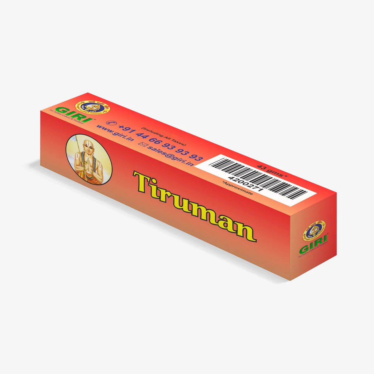 Giri Tiruman Long Stick | Namakatti/ Thiruman/ Srichurnam/ Holy Stick for Tilak - Image 5