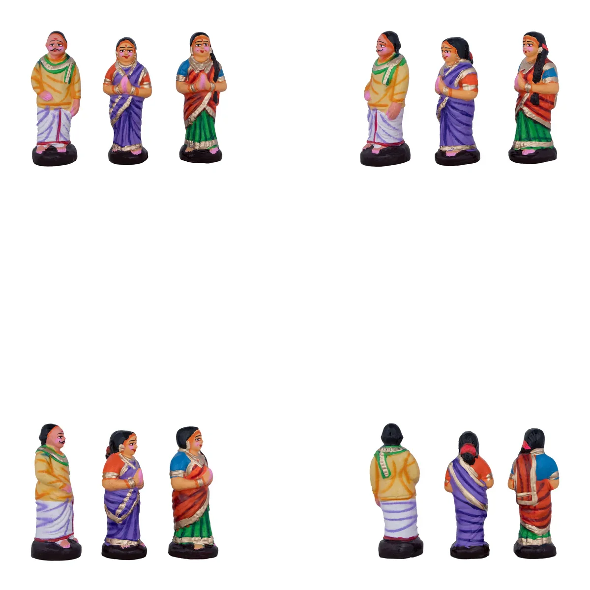 Girivalam Clay Golu Bommai Set - 9 x 11 Inches | Giri Golu Doll/ Navaratri Golu Bomma/Gombe/Bommai - Image 5