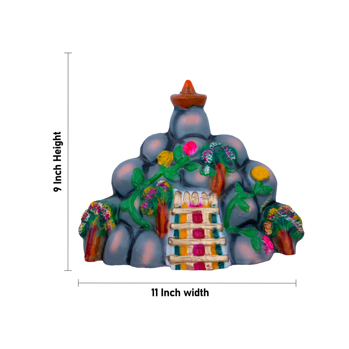 Girivalam Clay Golu Bommai Set - 9 x 11 Inches | Giri Golu Doll/ Navaratri Golu Bomma/Gombe/Bommai - Image 9