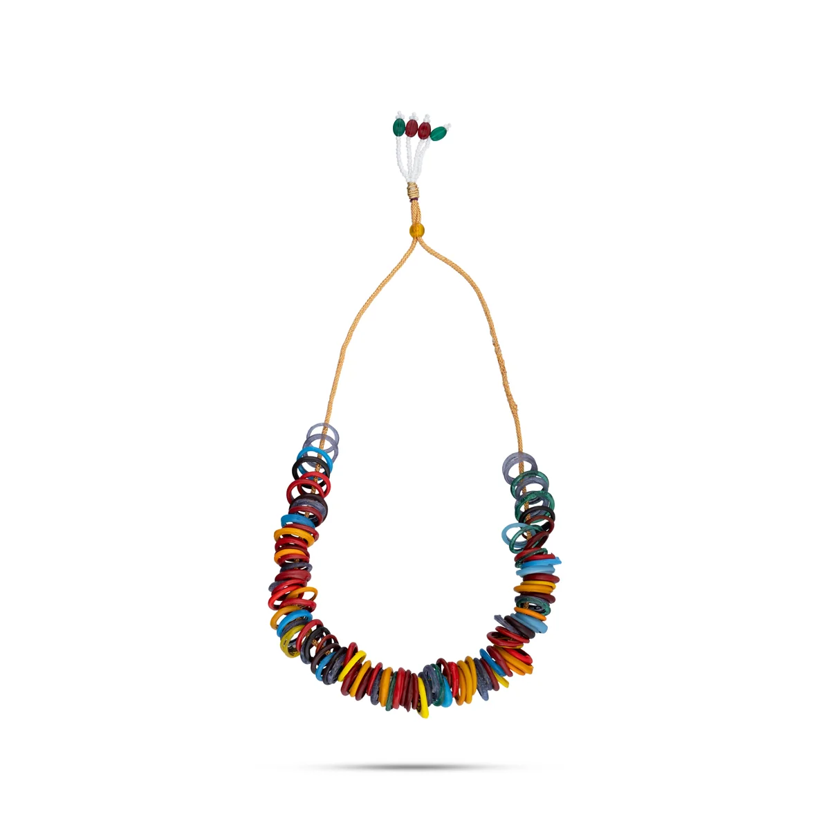 Glass Bangle Garland - 5 Inches | Multi Coloured Valayal Malai/ Chittigajulu/ Small Size Bangle Hara for Deity