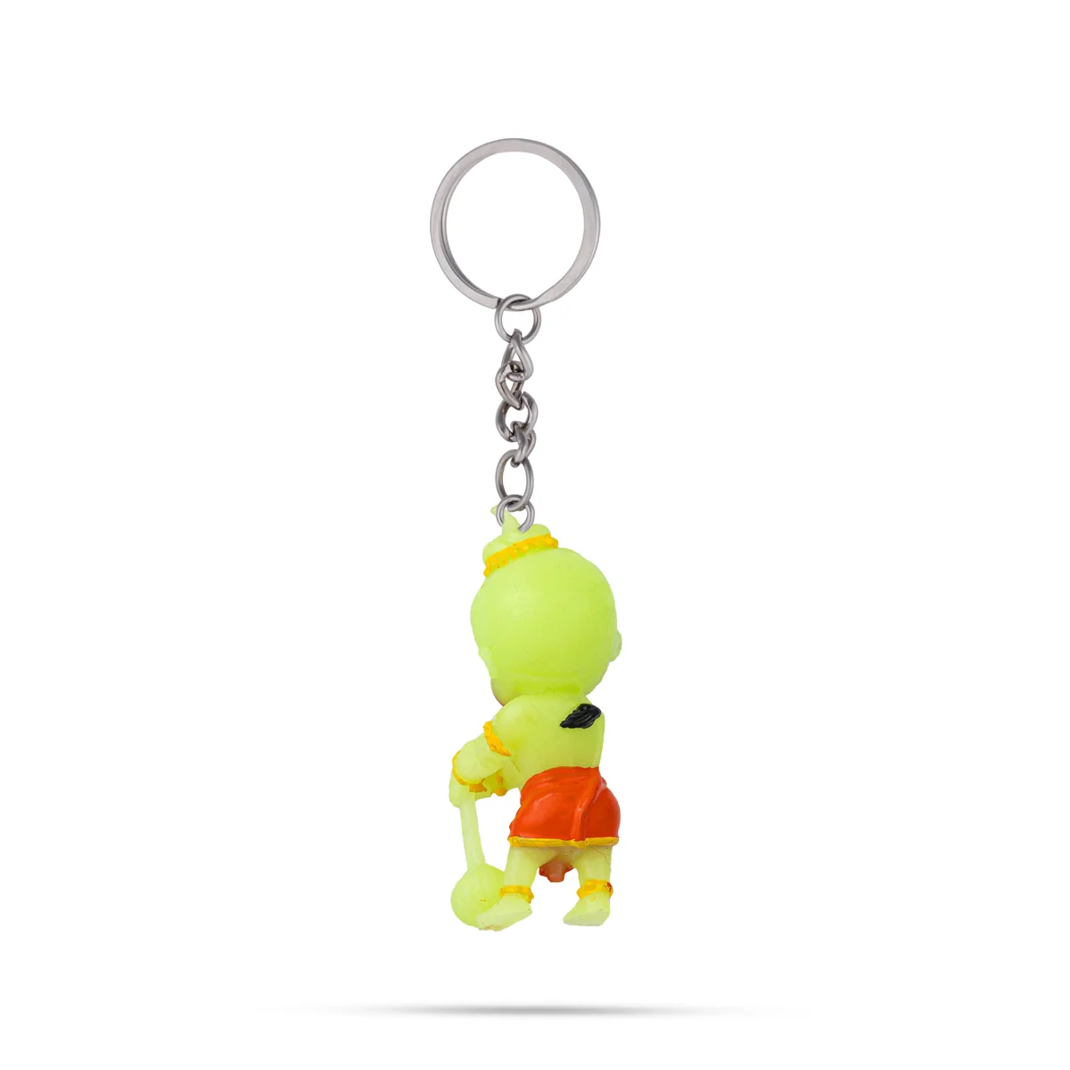 Hanuman Murti Design Key Chain - 2 x 0.5 Inches | Key Ring/ Key Holder For Bike, Car And Gifting - Image 3