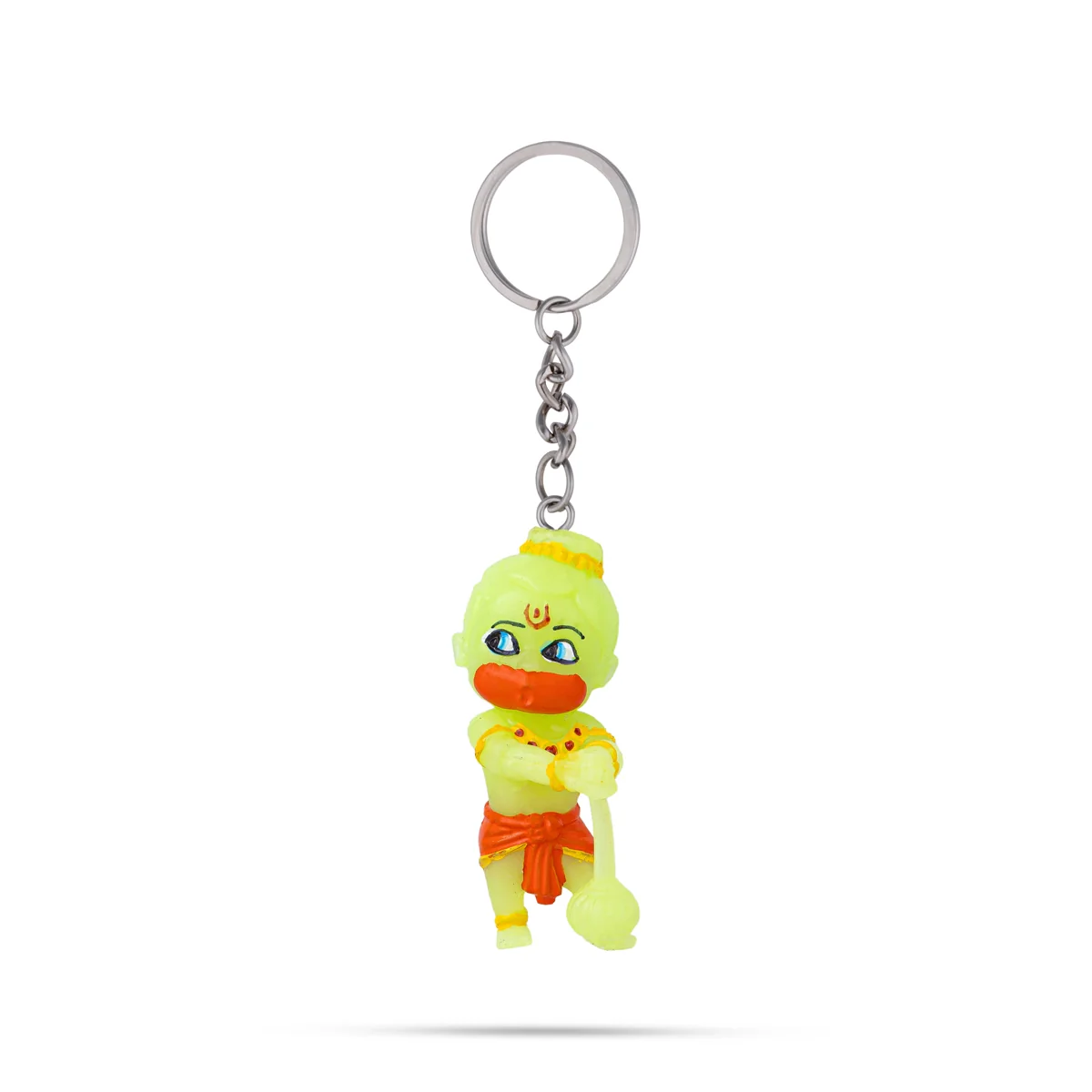 Hanuman Murti Design Key Chain - 2 x 0.5 Inches | Key Ring/ Key Holder For Bike, Car And Gifting - Image 4