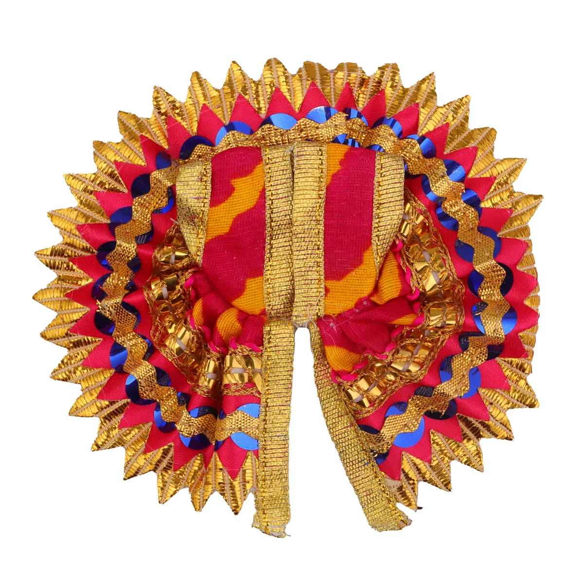 Gol Poshak | Satin with Jari Border Idol Dress/ Janmashtami Special/ Krishnar Dress for Deity - Image 2