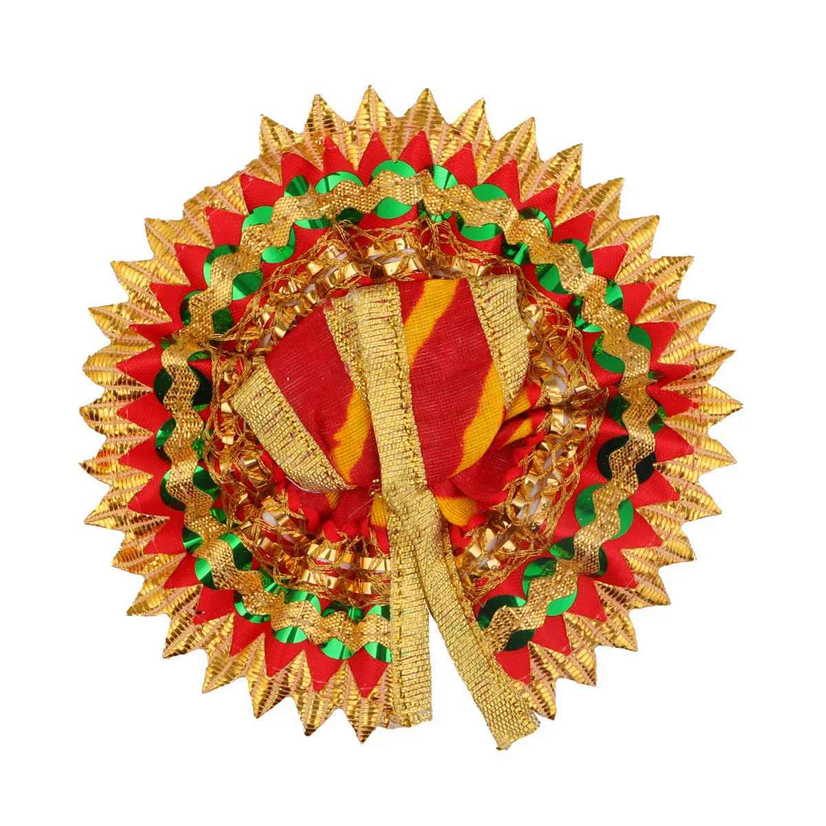 Gol Poshak | Satin with Jari Border Idol Dress/ Janmashtami Special/ Krishnar Dress for Deity - Image 4