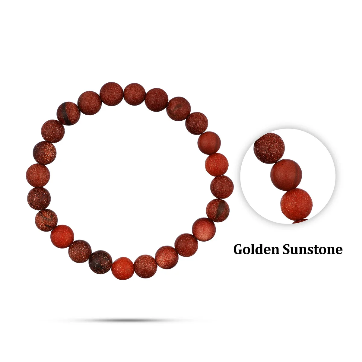 Golden Sunstone Bracelet - 2.5 Inches | Gemstone Bracelet/ Crystal Jewellery For Confidence & Positive Energy - Image 5