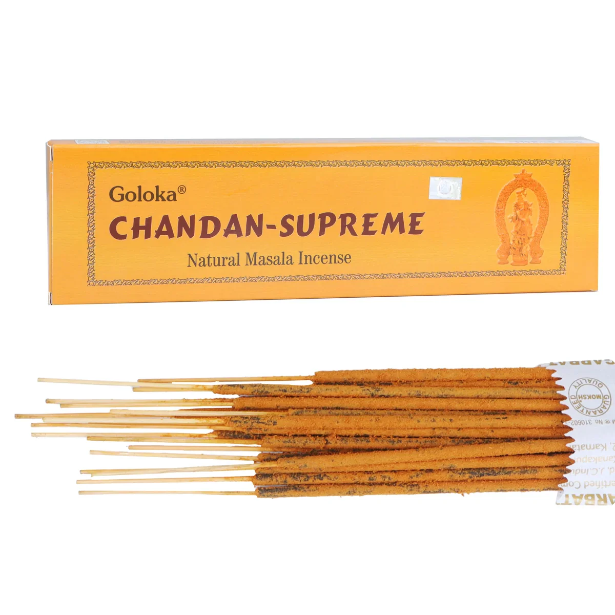 Goloka Chandan Supreme Natural Masala Incense Sticks - 100 Gms | Agarbatti/ Agarbathi for Pooja - Image 2