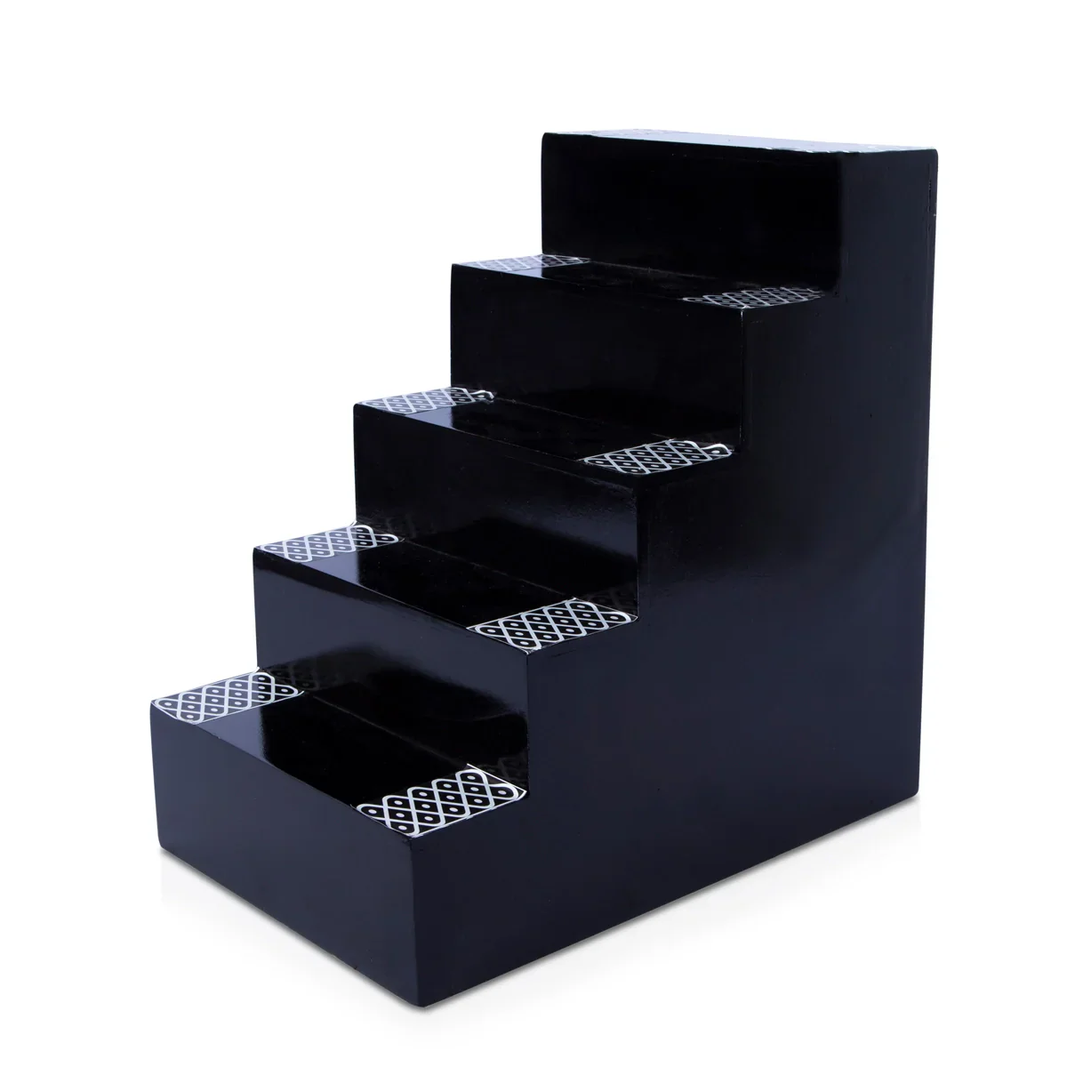 Golu Stand - 11 x 8 Inches | Wooden Golu Padi 5 Steps/ Golu Stand 5 Steps for Pooja - Image 3