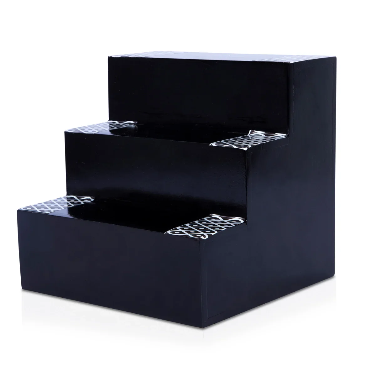 Golu Stand - 7 x 8 Inches | Wooden Golu Padi 3 Steps/ Golu Stand 3 Steps for Pooja - Image 2