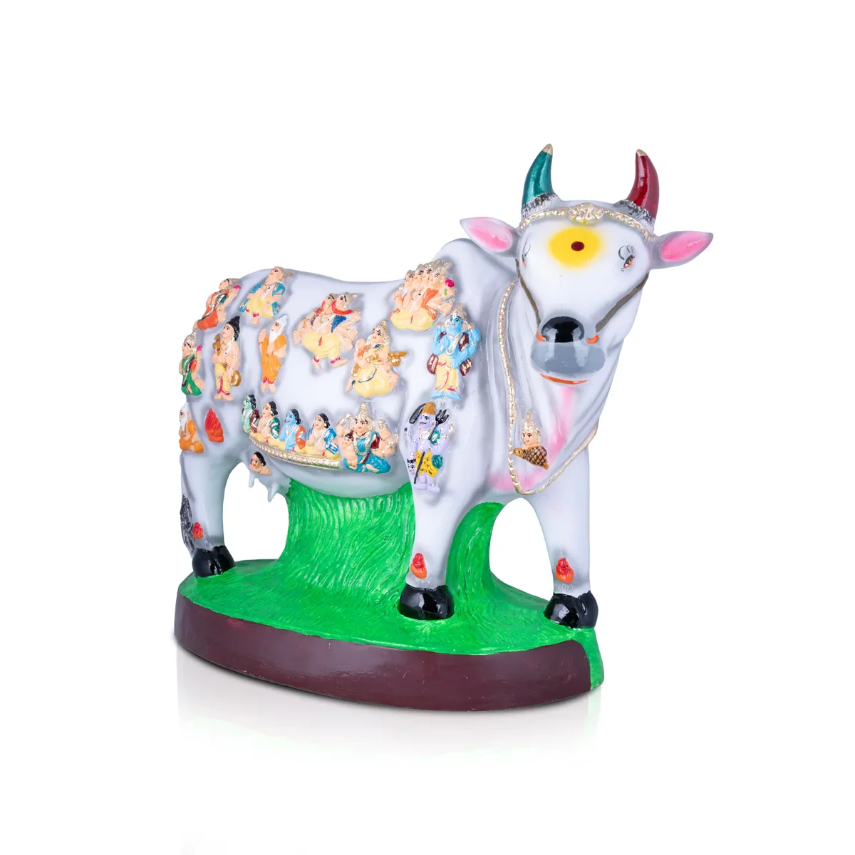 Gomatha Paper Mache Golu Bommai - 22 x 21 Inches | Giri Golu Doll/ Navaratri Golu Bomma/Gombe/Bommai - Image 2