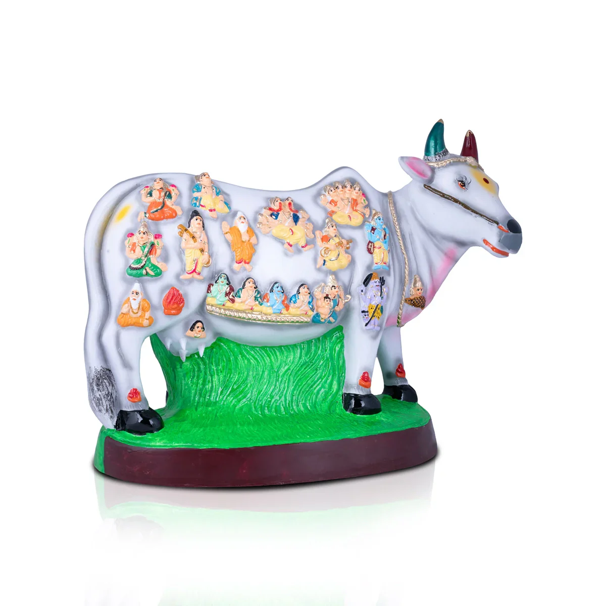 Gomatha Paper Mache Golu Bommai - 22 x 21 Inches | Giri Golu Doll/ Navaratri Golu Bomma/Gombe/Bommai - Image 3