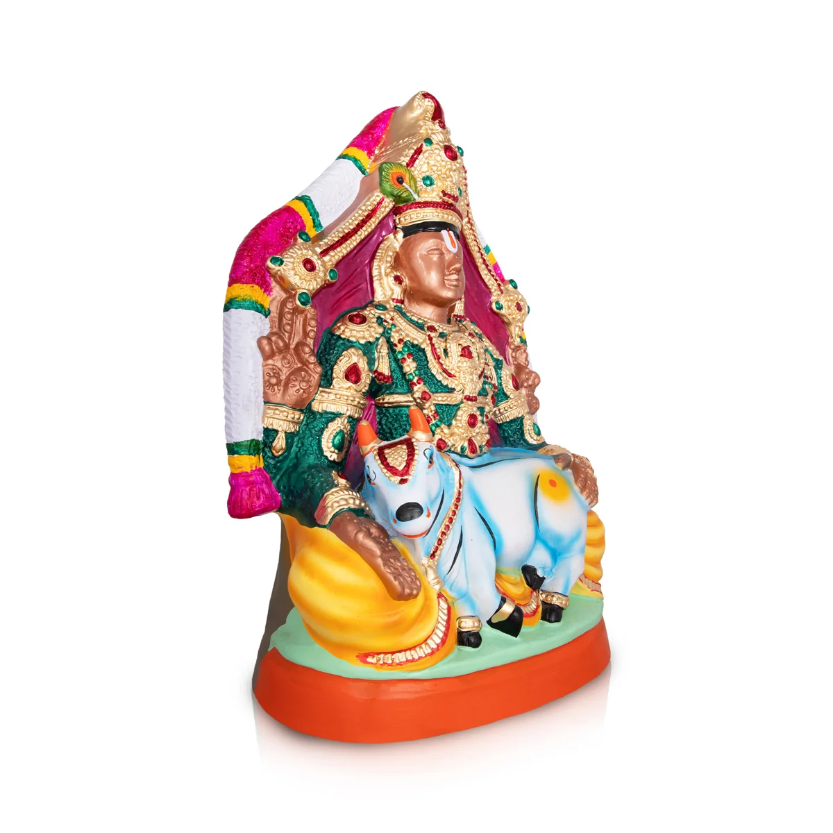 Gomatha Ratnangi Perumal Paper Mache Golu Bommai- 22 X 16 Inches | Giri Golu Doll/Navratri Gombe/Navratri Decor - Image 3
