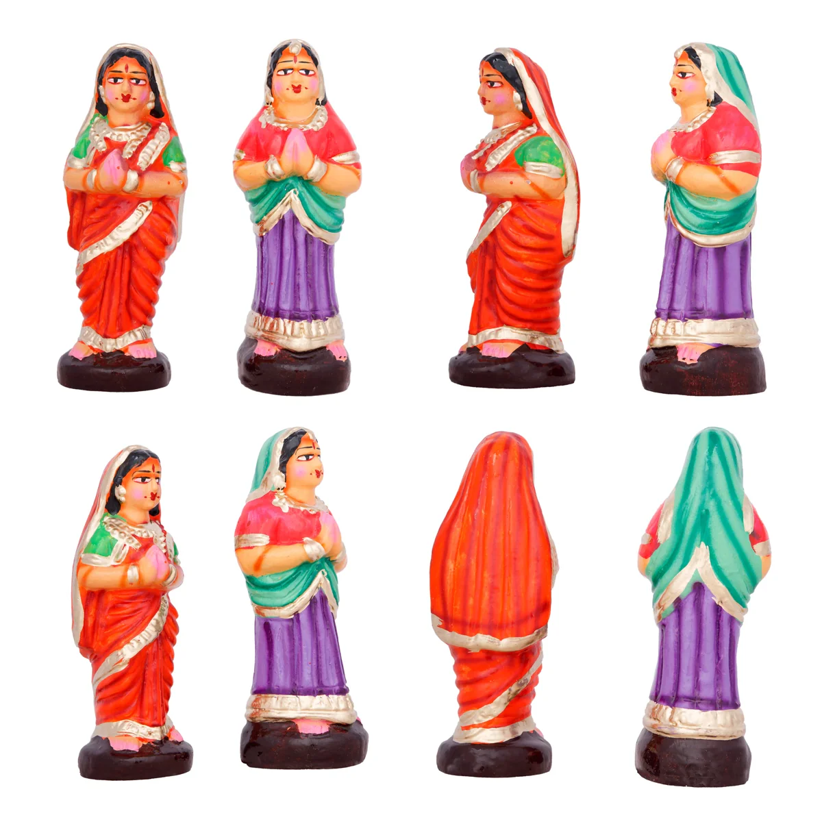 Govardhana Giri Clay Golu Bommai Set - 11 x 9 Inches | Giri Golu Doll/ Navaratri Golu Bomma/Gombe/Bommai - Image 5