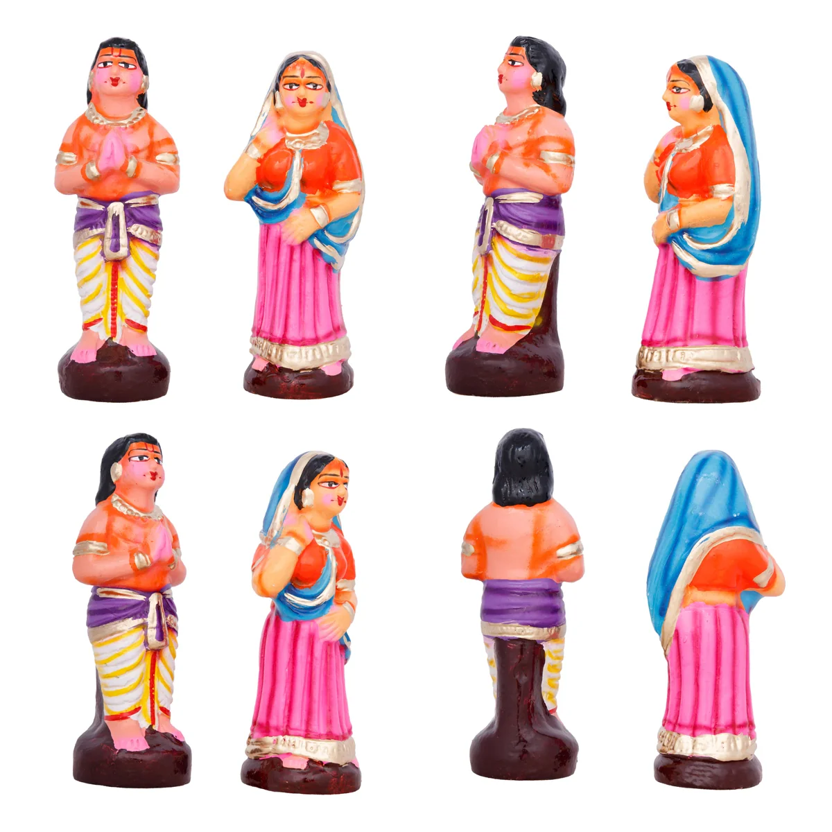 Govardhana Giri Clay Golu Bommai Set - 11 x 9 Inches | Giri Golu Doll/ Navaratri Golu Bomma/Gombe/Bommai - Image 6