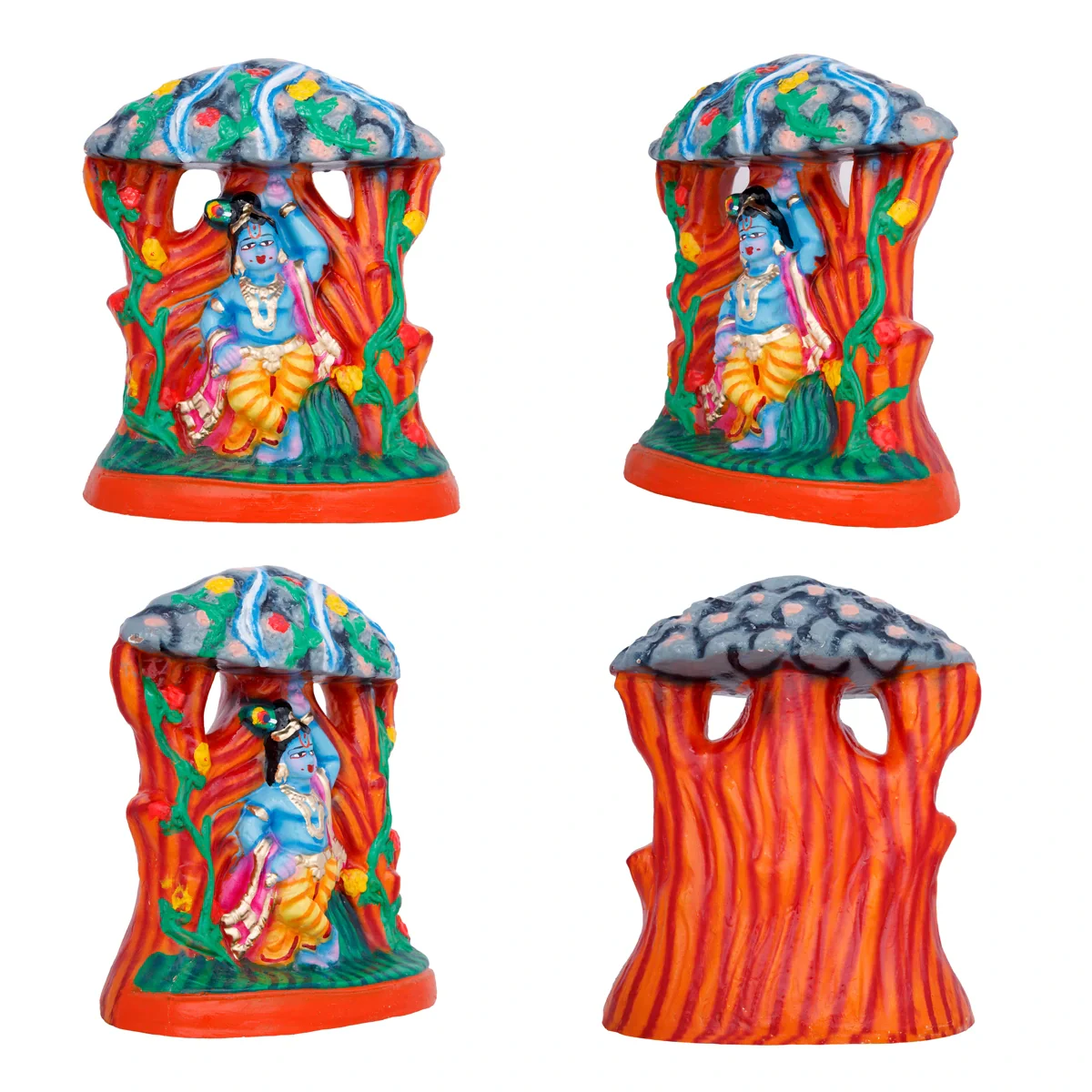 Govardhana Giri Clay Golu Bommai Set - 11 x 9 Inches | Giri Golu Doll/ Navaratri Golu Bomma/Gombe/Bommai - Image 7