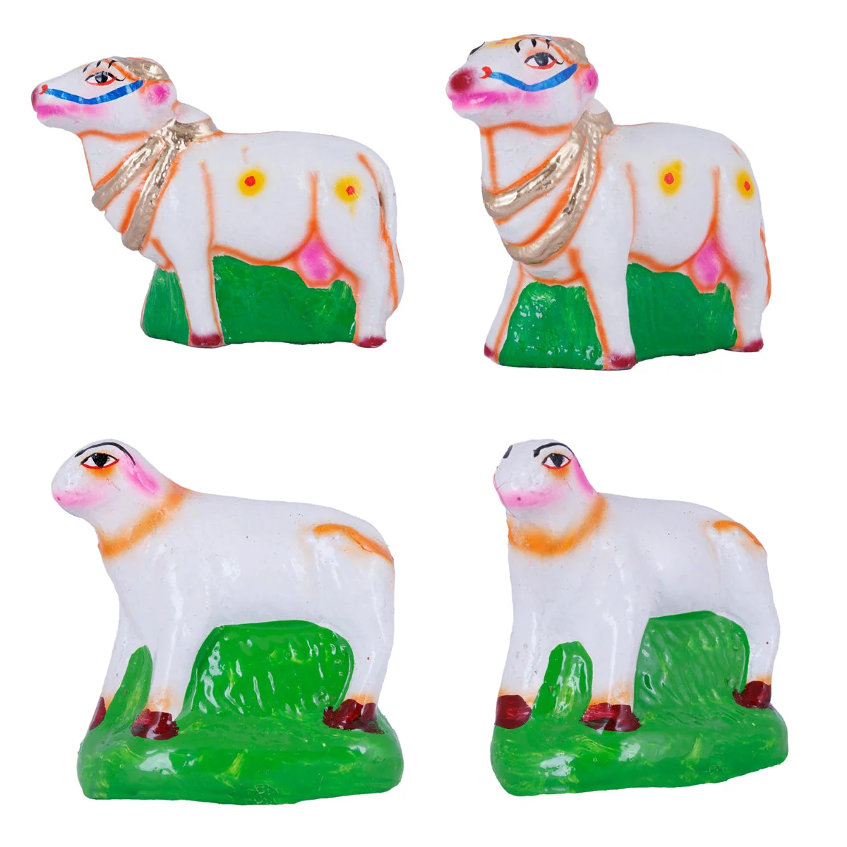 Govardhana Giri Krishna Paper Mache Golu Bommai Set - 12 X 13 Inches | Navaratri Gombe/ Giri Golu Doll - Image 10