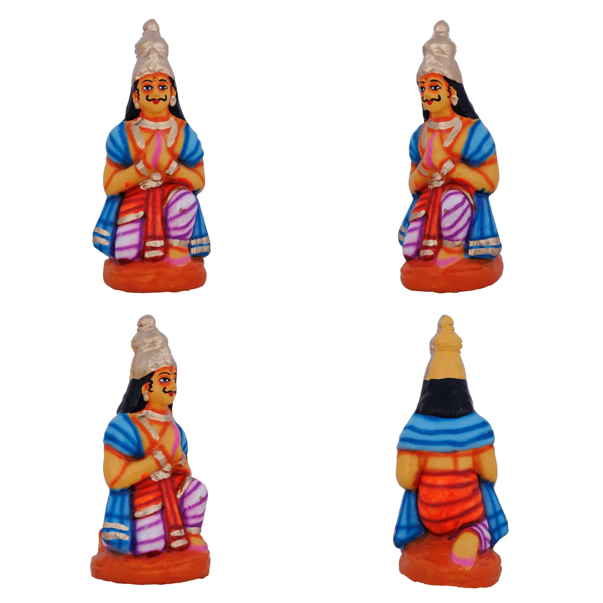 Govardhana Giri Krishna Paper Mache Golu Bommai Set - 12 X 13 Inches | Navaratri Gombe/ Giri Golu Doll - Image 2