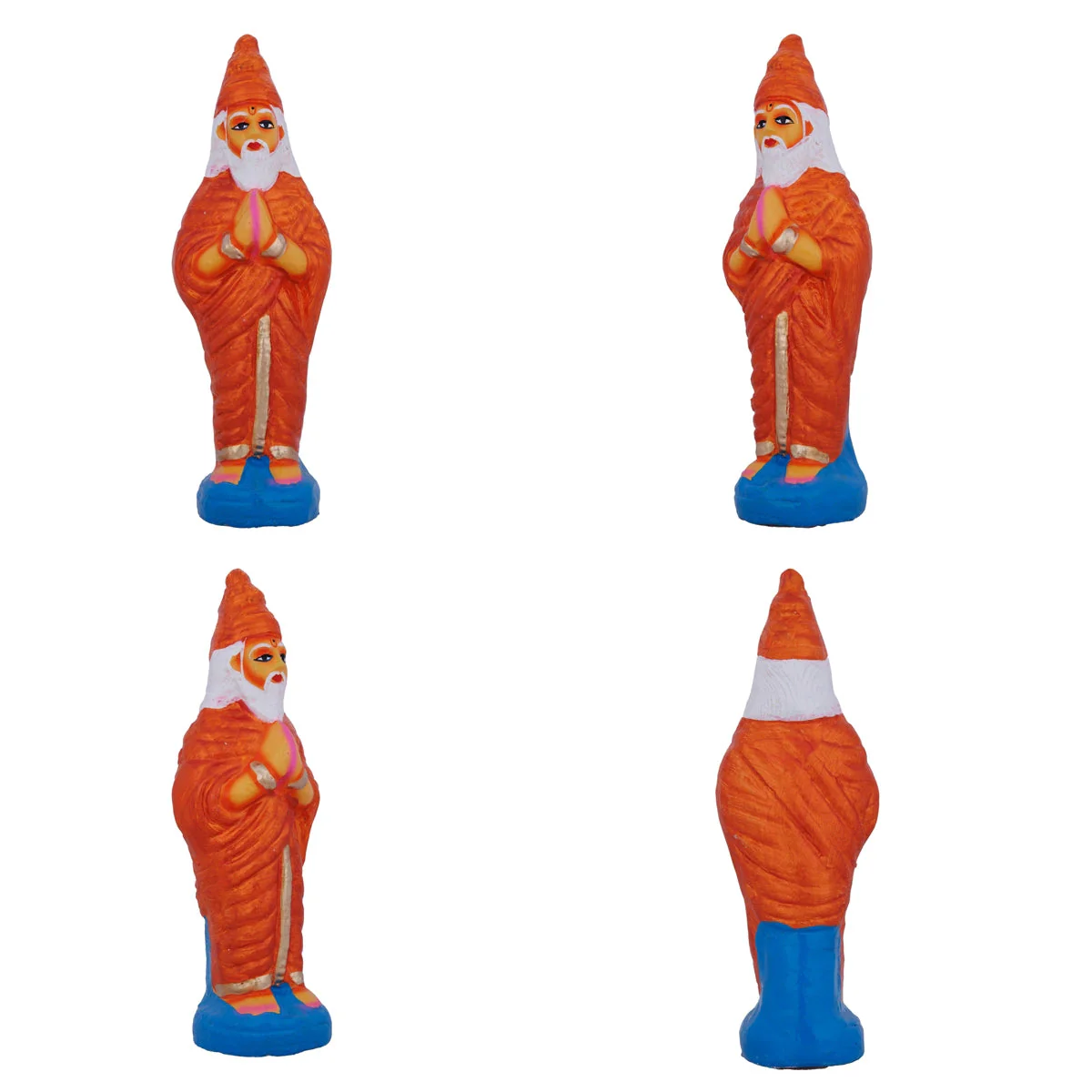 Govardhana Giri Krishna Paper Mache Golu Bommai Set - 12 X 13 Inches | Navaratri Gombe/ Giri Golu Doll - Image 3