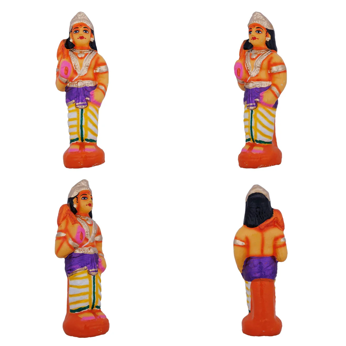 Govardhana Giri Krishna Paper Mache Golu Bommai Set - 12 X 13 Inches | Navaratri Gombe/ Giri Golu Doll - Image 5