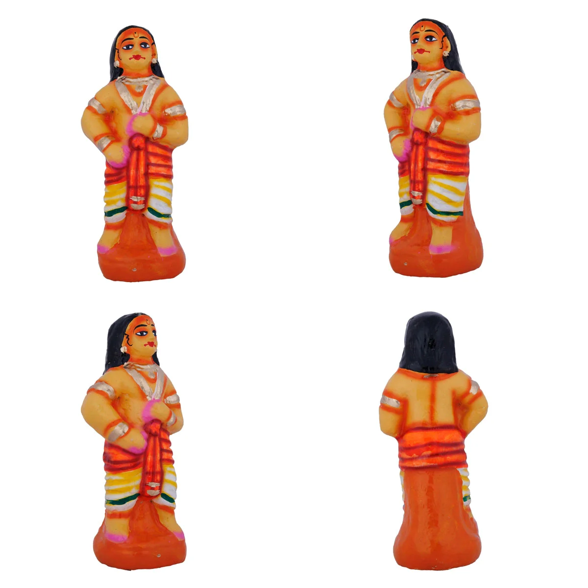 Govardhana Giri Krishna Paper Mache Golu Bommai Set - 12 X 13 Inches | Navaratri Gombe/ Giri Golu Doll - Image 6