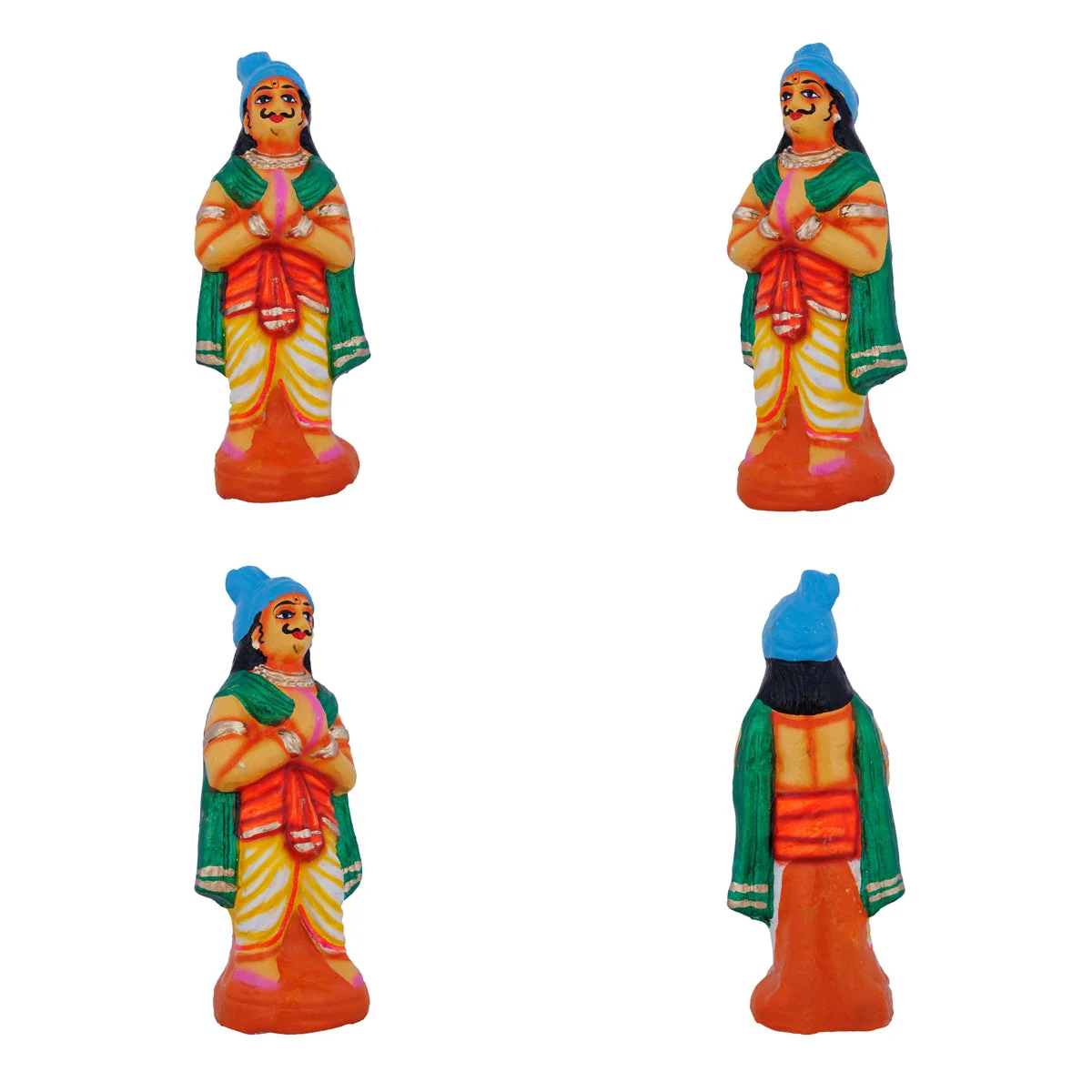 Govardhana Giri Krishna Paper Mache Golu Bommai Set - 12 X 13 Inches | Navaratri Gombe/ Giri Golu Doll - Image 7
