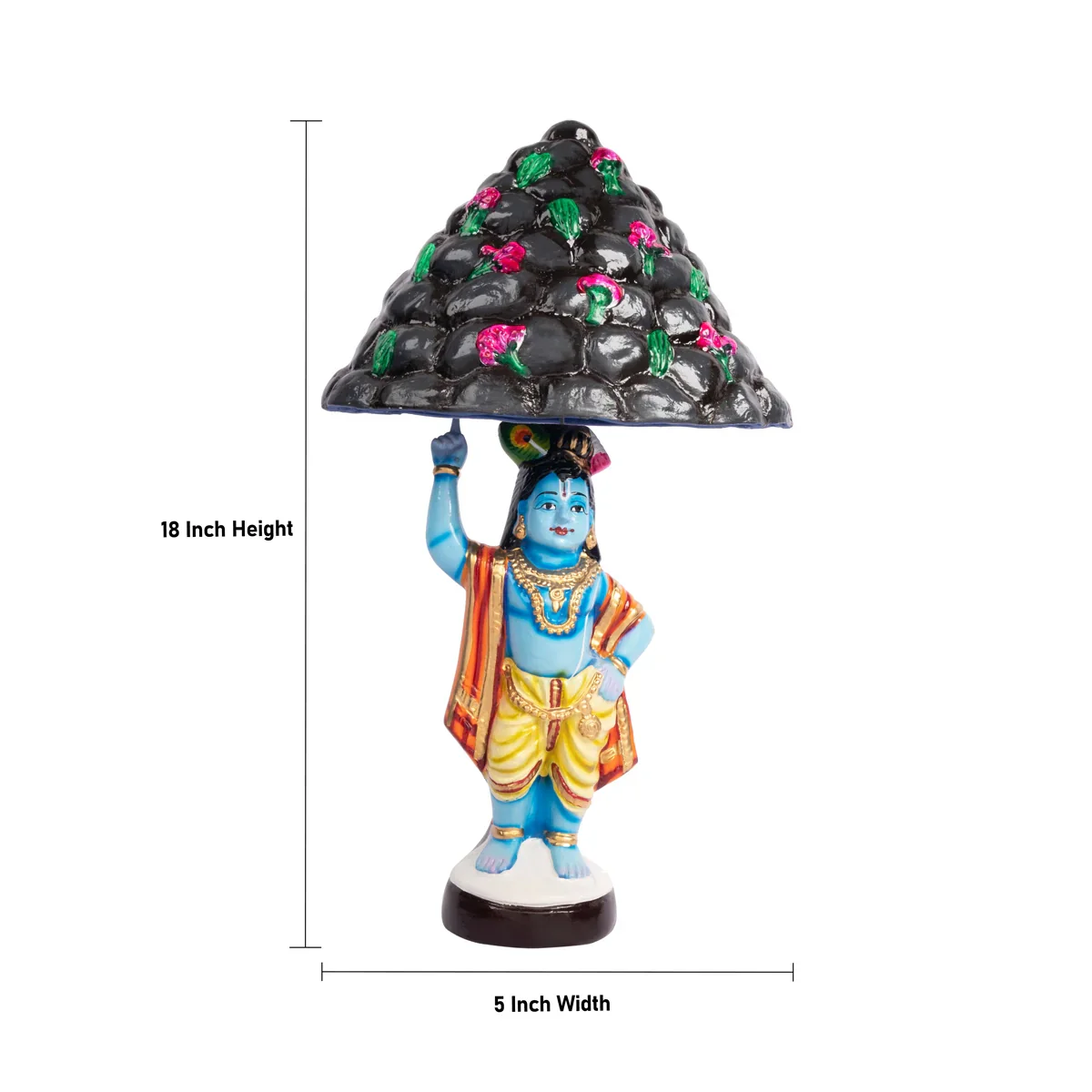 Govardhana Giri Paper Mache Golu Bommai Set - 18 Inches | Giri Golu Doll/ Navaratri Golu Bomma/Gombe/Bommai - Image 10