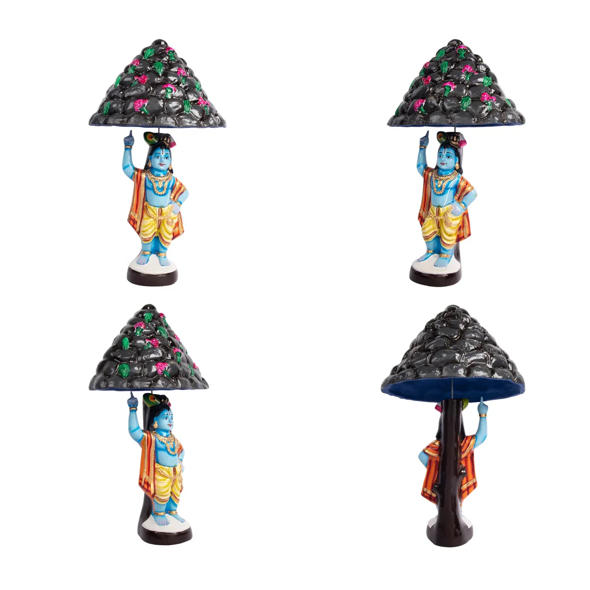 Govardhana Giri Paper Mache Golu Bommai Set - 18 Inches | Giri Golu Doll/ Navaratri Golu Bomma/Gombe/Bommai - Image 11