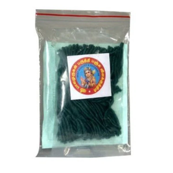 Green Colour Cotton Wicks | Lamp Wicks/ Vilakku Thiri/ Thiri Vilakku/ Panchu Thiri For Traditional Lighting - Image 2