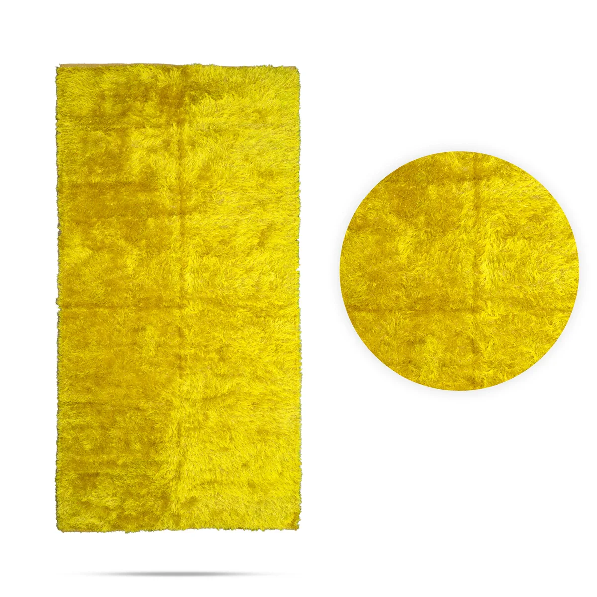 Green Shaggy Carpet - 5 x 10 Feet | Soft Floor Mat / Decorative Carpet For Home - Image 5