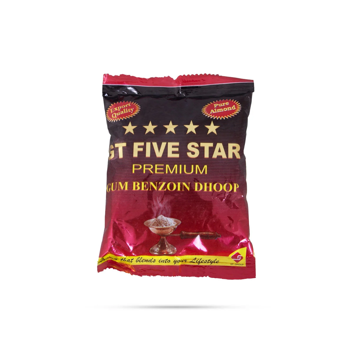 GT Five Star Premium Gum Benzoin Dhoop Powder - 50 Gms | Loban/ Dhoop Powder for Pooja