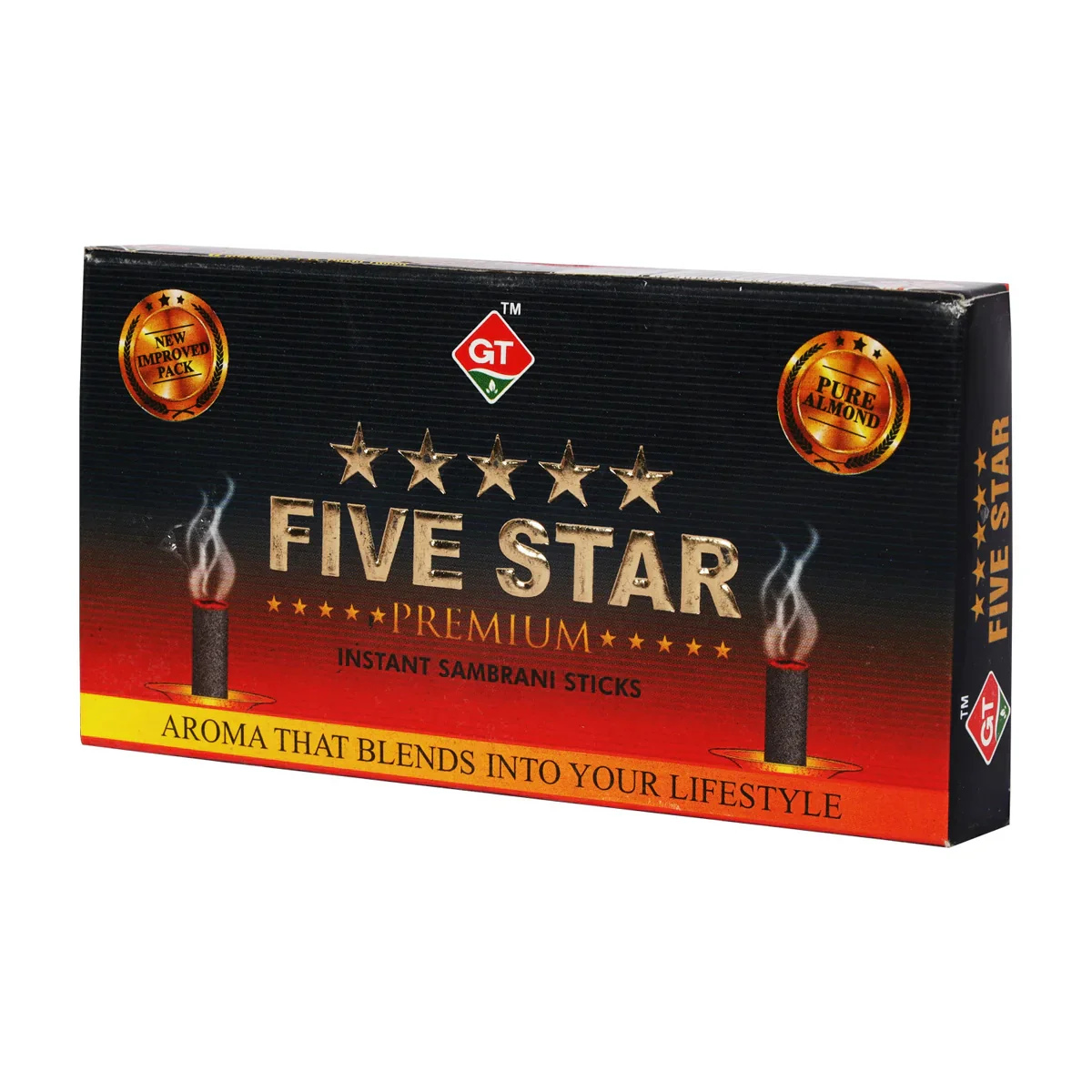 GT Five Star Premium Instant Sambrani - 20 Pcs | Loban/ Guggal/ Dhoop Sticks for Pooja - Image 2