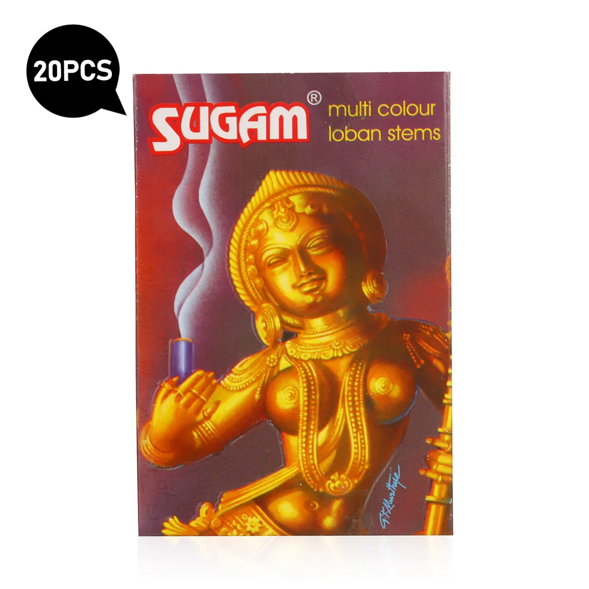 GT Sugam Multi Colour Loban Stems - 15 Pcs | Dhoop/ Guggal for Pooja - Image 3