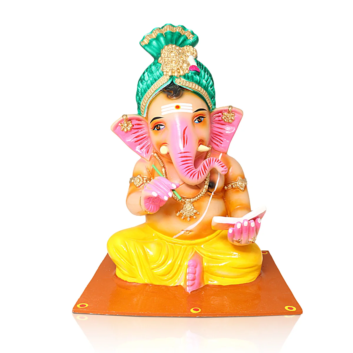 Gurukulam Ganapati Paper Mache Golu Bommai Set - 16 x 12 Inches | Giri Golu Doll/ Navaratri Golu Bomma/Gombe - Image 2