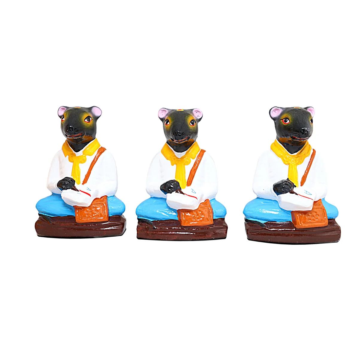 Gurukulam Ganapati Paper Mache Golu Bommai Set - 16 x 12 Inches | Giri Golu Doll/ Navaratri Golu Bomma/Gombe - Image 6