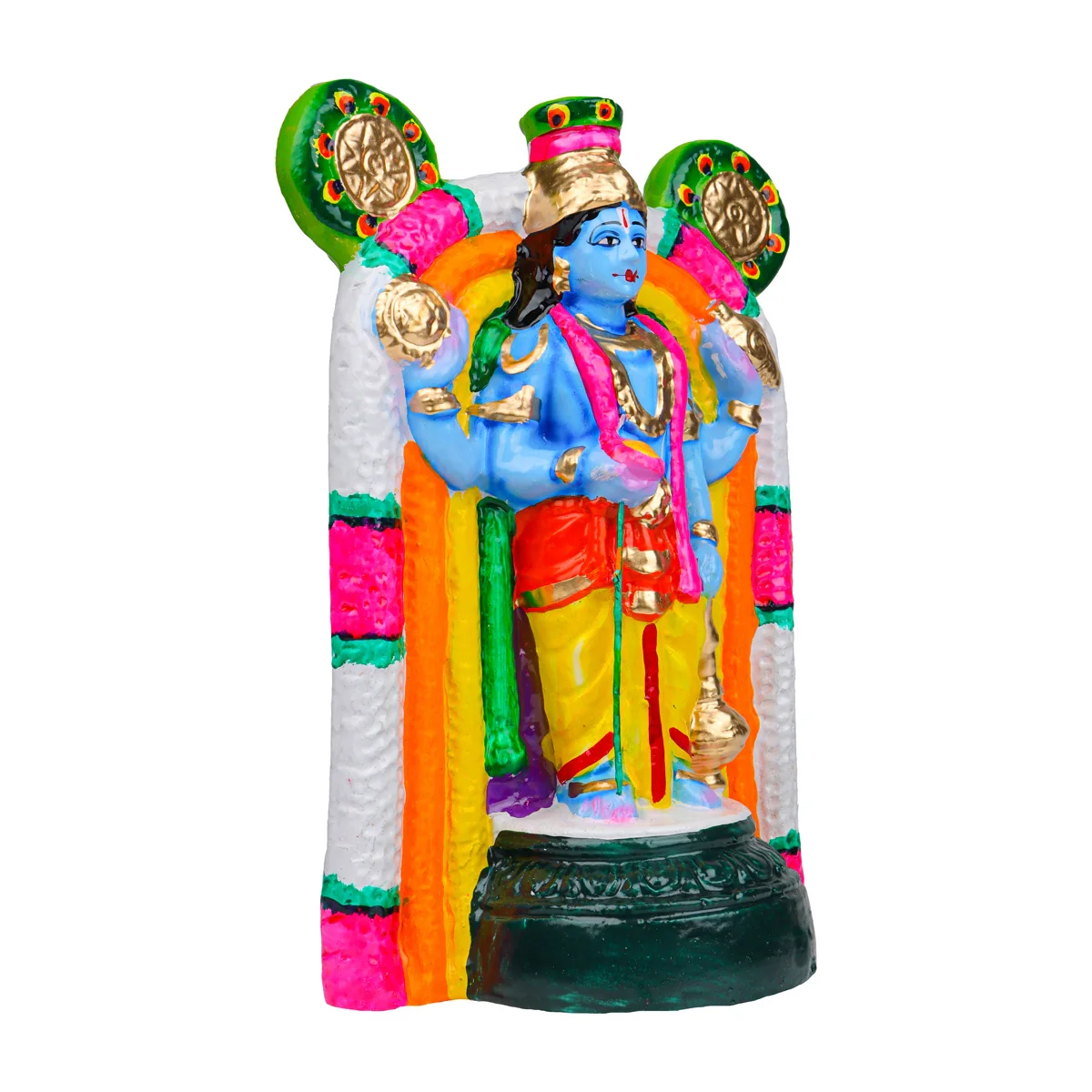 Guruvayurappan Clay Golu Bommai - 12 Inches | Giri Golu Doll/ Navaratri Golu Bomma/Gombe/Bommai - Image 2